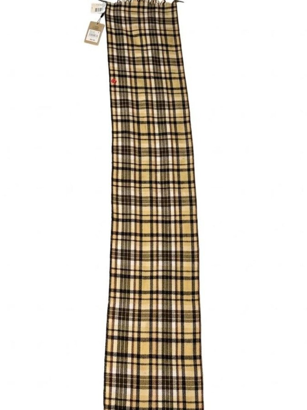 Kohl’s Women’s Classic Plaid Scarf - Tan/Beige Nova Check Style Muffler - NWT